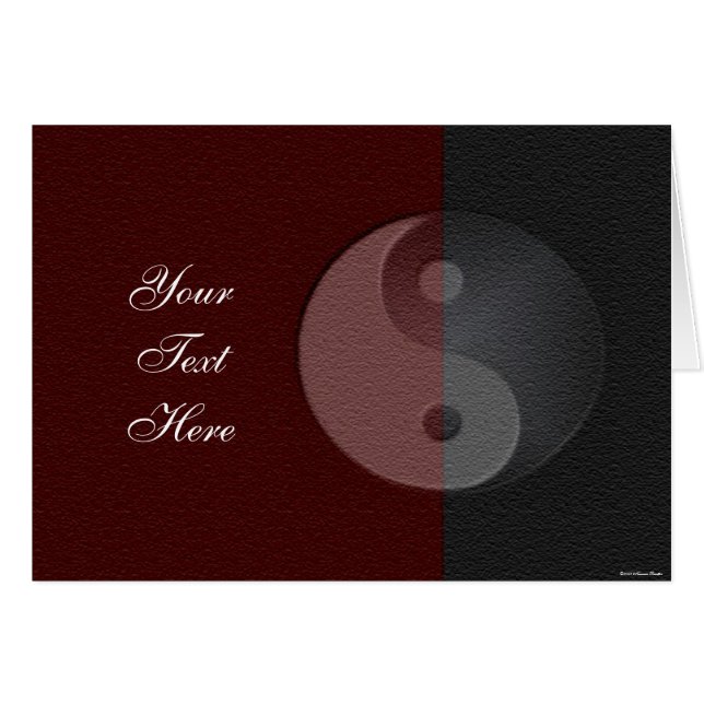Tarjeta Yin Yang Sandstone (Anverso (Horizontal))