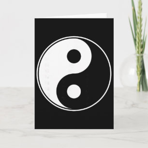Tarjeta Yin Yang Yoga Namaste Omm Budista Zhen Espiritual 