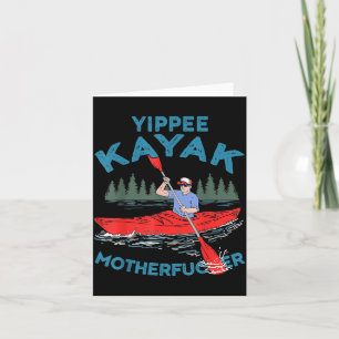 Tarjeta Yippee Kayak Divertido Kayak Embarcación Saling Am