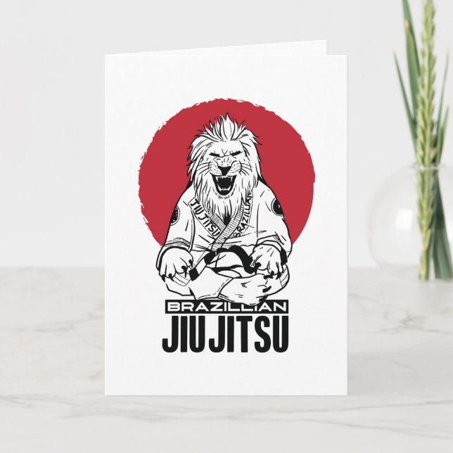 Tarjeta Yiu Jitsu Lion Red Sunset (Anverso)