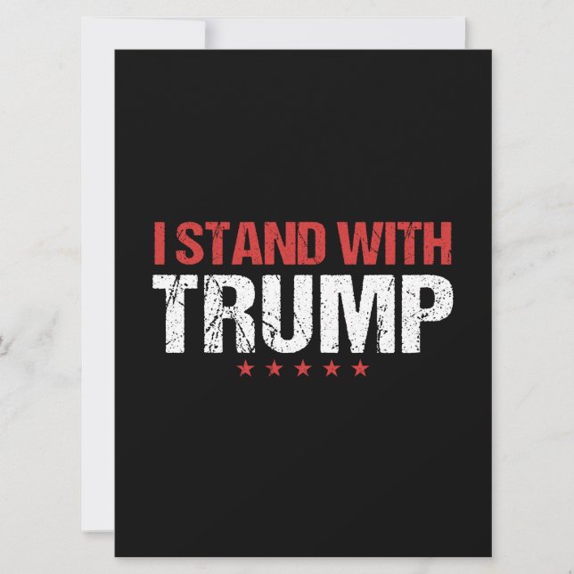 Tarjeta Yo apoyo a Trump (Anverso)