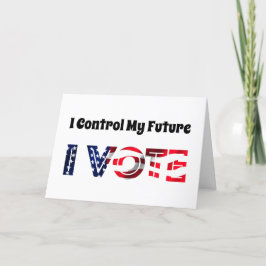 Tarjeta Yo controlo mi futuro - Yo voto