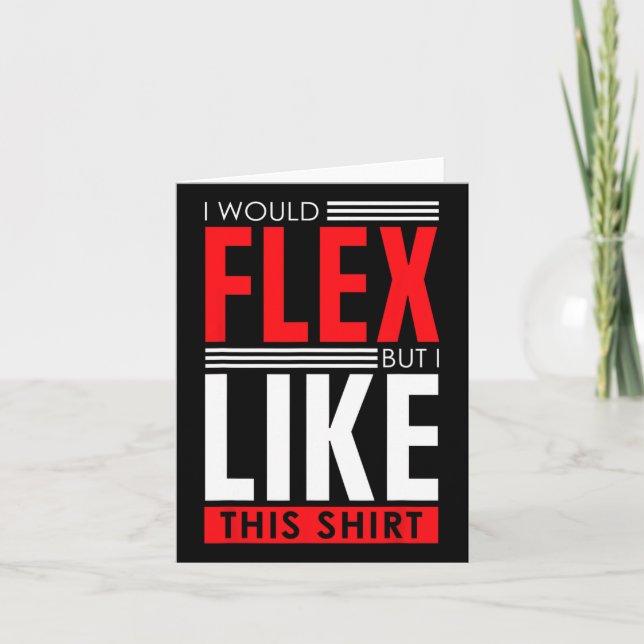 Tarjeta Yo Flex - Cita Graciosa De Construcción De Cuerpos (Anverso)