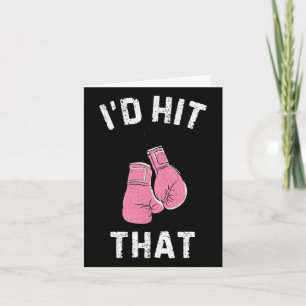 Tarjeta Yo golpearía a esa amante del boxeo aprendiendo gu