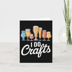 Tarjeta Yo hago artesanías de cerveza Camisas Homebrew Hom