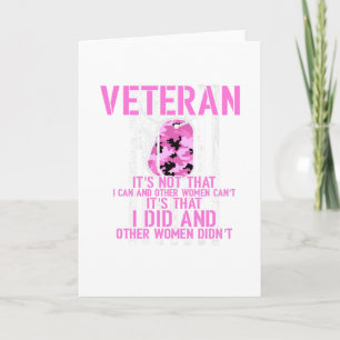 Tarjeta Yo lo hice y otras mujeres no, veterana femenina d