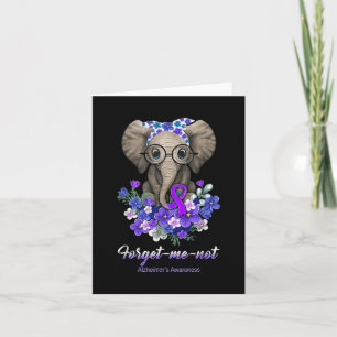 Tarjeta Yo no las flores de elefante Alzheimerheimer la gu