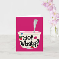 ¡Yo! ¿Qué Pasa? Cute griego Yogurt Cup Blank