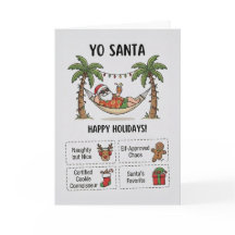Yo Santa Divertido Verano Navidad Tropical Fiesta