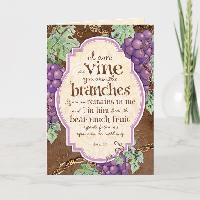 Tarjeta Yo soy la vieja escritura de la bendición de la ta (Anverso)