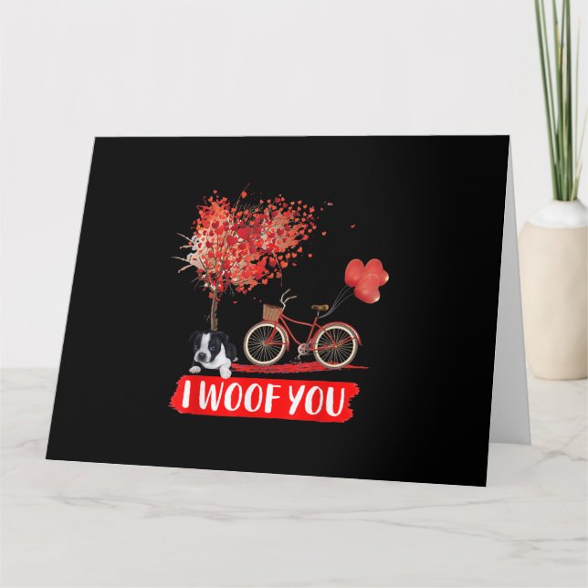 Tarjeta Yo Te Alegro. Regalos de San Valentín del perro de (Anverso)
