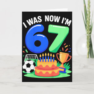 Tarjeta Yo tenía 6 ahora tengo 7 fútbol 67 _3
