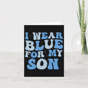 Tarjeta Yo Uso Azul Para Mi Hijo Conciencia De Autismo Mam