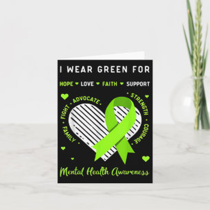 Tarjeta Yo Uso Green Para Concienciar Sobre La Salud Menta