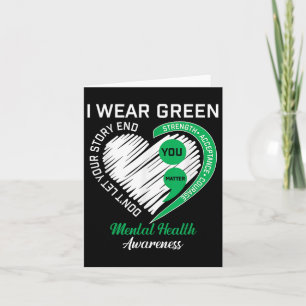 Tarjeta Yo Uso Green Para Concienciar Sobre La Salud Menta