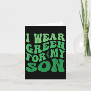 Tarjeta Yo Uso Green Para Mi Hijo Conciencia De La Salud M