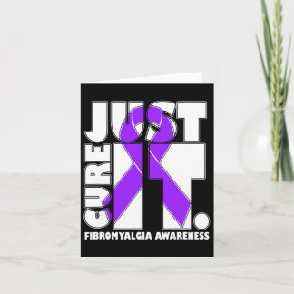Tarjeta Yo Uso La Cinta Púrpura Fibromialgia Conciencia