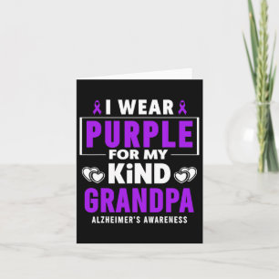 Tarjeta Yo uso morado para el premio de mi abuelo Heimerhe