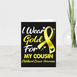 Tarjeta Yo Uso Oro Para Mi Primo Awarene De Cáncer Infanti