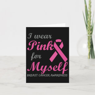 Tarjeta Yo Uso Pink Para Mí Mismo Cáncer De Mama Rib De Co