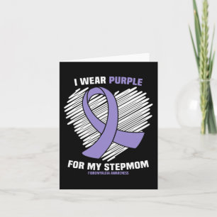 Tarjeta Yo Uso Púrpura Para Mi Madre Fibromialgia Awarenes