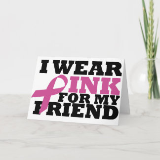 Tarjeta Yo uso rosa para mi amigo
