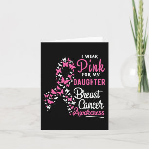 Tarjeta Yo Uso Rosa Para Mis Hijas Conciencia De Cáncer De