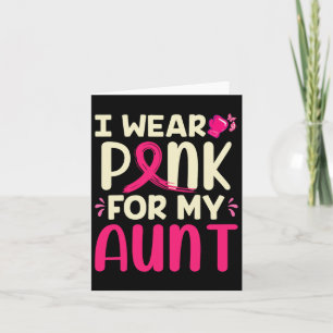Tarjeta Yo Uso Rosa Por Mi Tía Mi Tía Cáncer De Mama Appa