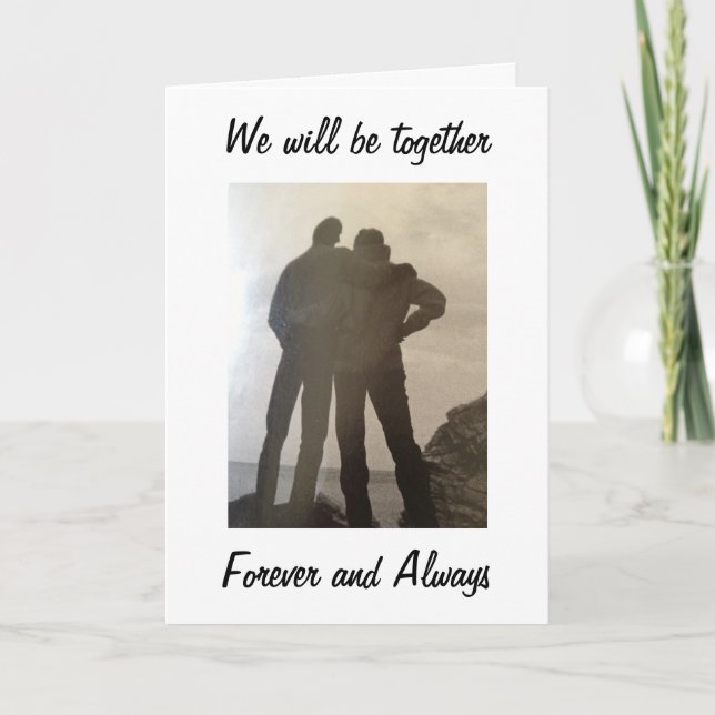TARJETA YO/USTEDES PARA SIEMPRE - AMOR ANIVERSARIO (Anverso)