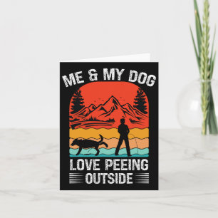 Tarjeta Yo Y Mi Perro - Me Encanta Mirar Afuera Del Atarde