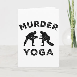 Tarjeta Yoga Asesino Jiu-jitsu Divertido Paz Interior Bjj 