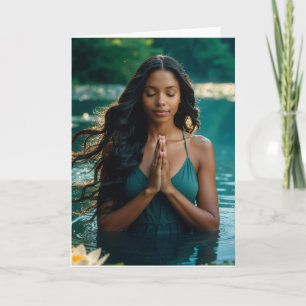 TARJETA YOGA - MEDITACIÓN - CARPE DIEM - BIENESTAR