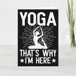 Tarjeta Yoga Por Eso Estoy Aquí - Yoga 