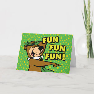 Tarjeta Yogi Bear Fun Fun Fun