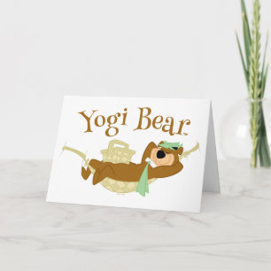 Tarjeta Yogi Bear Picnic Hammock Nap Time