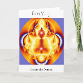 Tarjeta Yogi de fuego