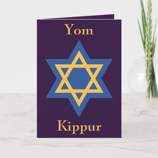 Tarjeta Yom Kippur (Anverso)