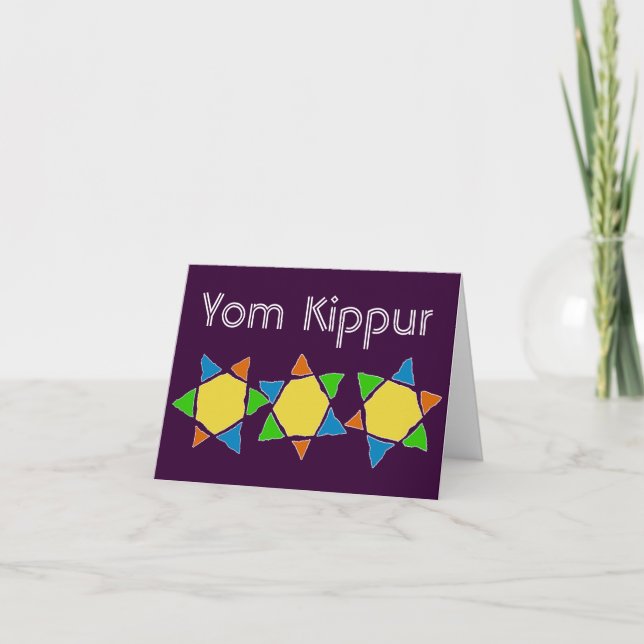 Tarjeta Yom Kipur (Anverso)