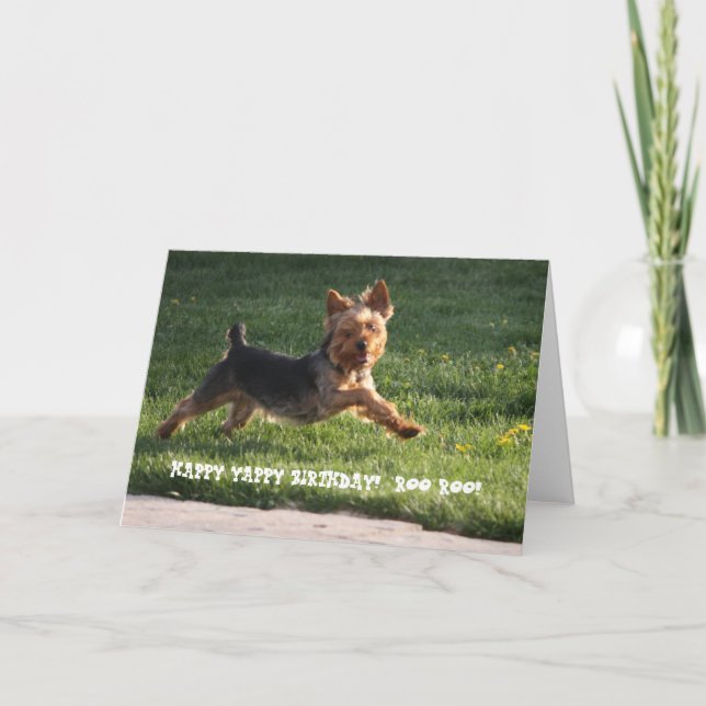 TARJETA YORKIE BIRTHDAY (Anverso)