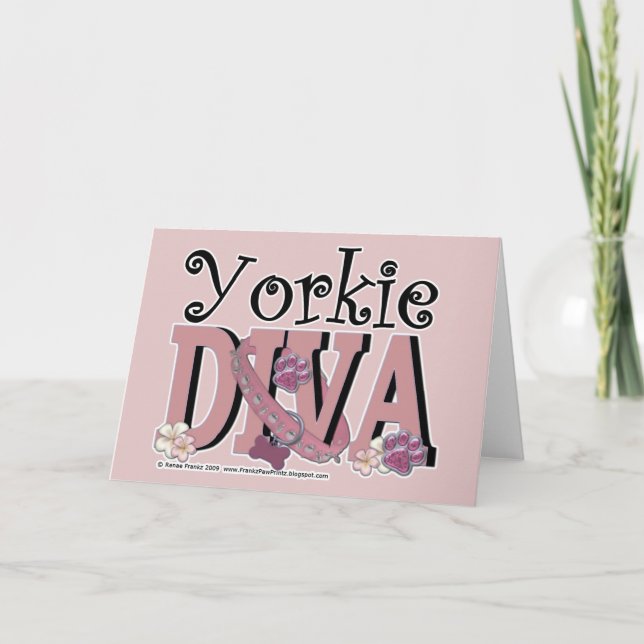 Tarjeta Yorkie DIVA (Anverso)