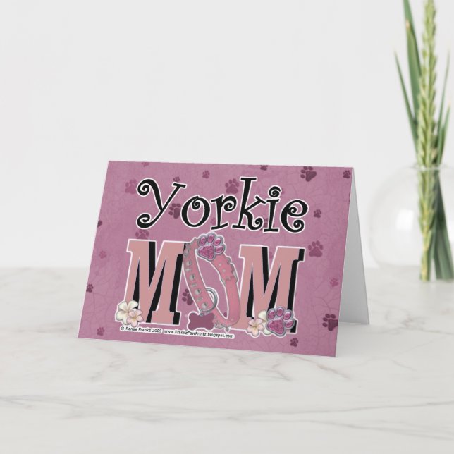 Tarjeta Yorkie MOM (Anverso)