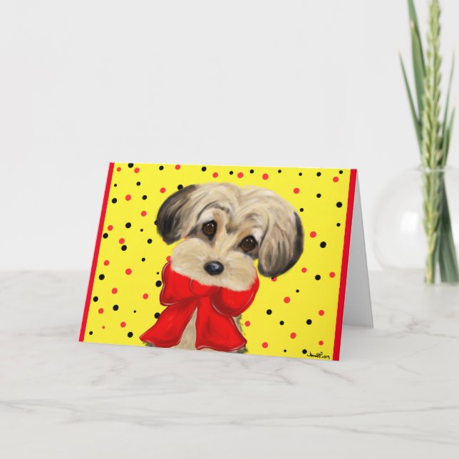 Tarjeta Yorkie Poo (Anverso)