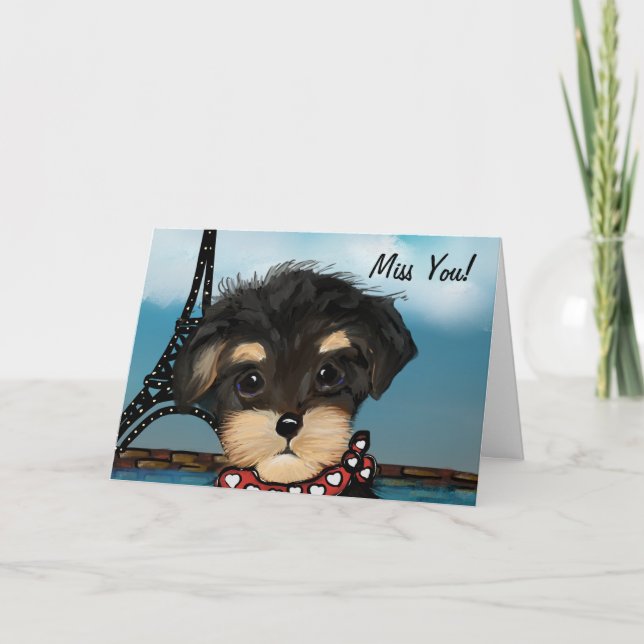 TARJETA YORKIE POO  (Anverso)