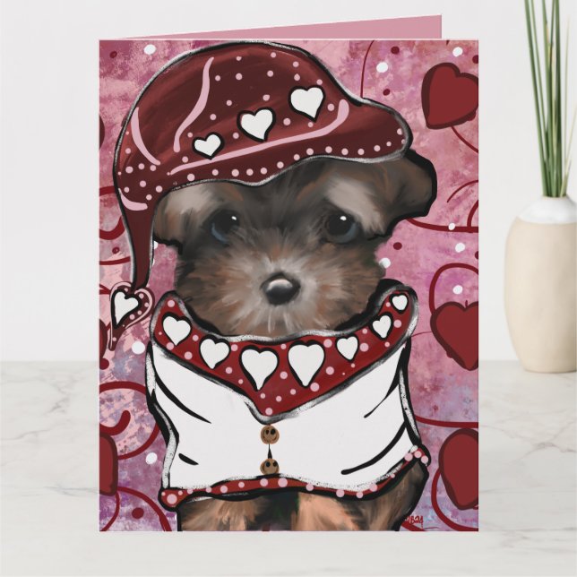 Tarjeta Yorkie Poo (Anverso)