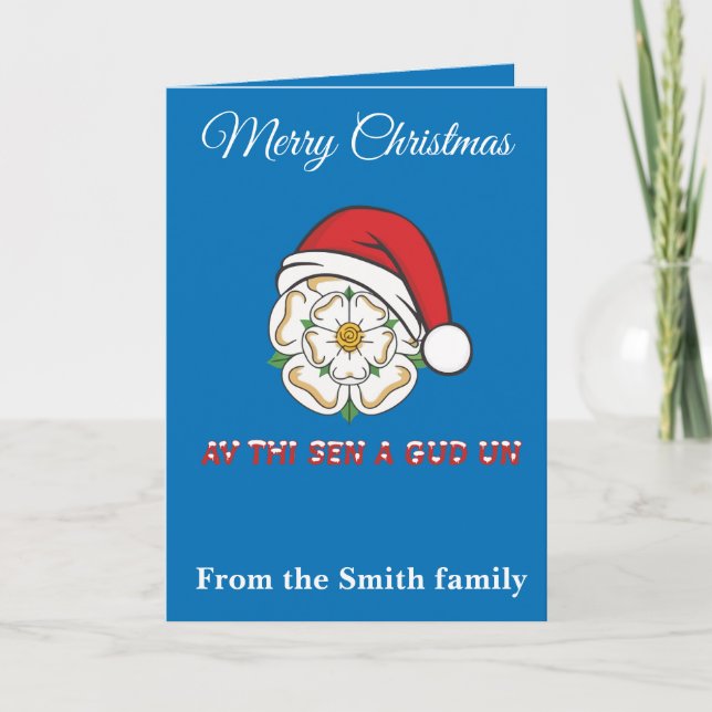 Tarjeta Yorkshire Christmas Av This Sen A Gud Un (Anverso)