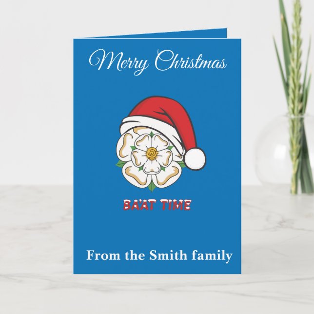Tarjeta Yorkshire Christmas Baat Time (Anverso)