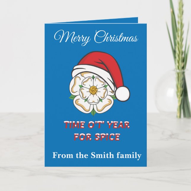 Tarjeta Yorkshire Christmas Time Ot Year For Spice (Anverso)