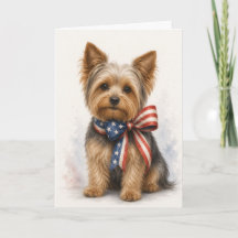 Yorkshire Terrier Patriótico - Yorkie 4 de Julio