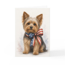 Yorkshire Terrier Patriótico - Yorkie 4 de Julio