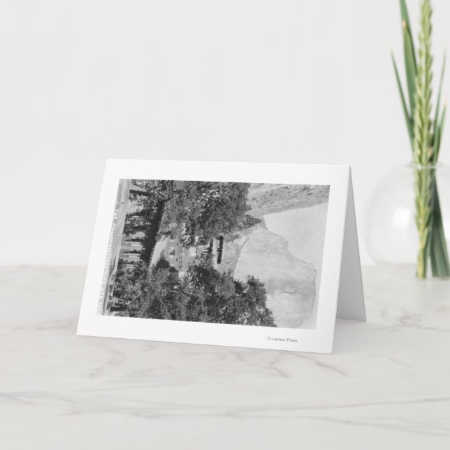 Tarjeta Yosemite, CA - la casa de campo de Ahwahnee y EL (Anverso)